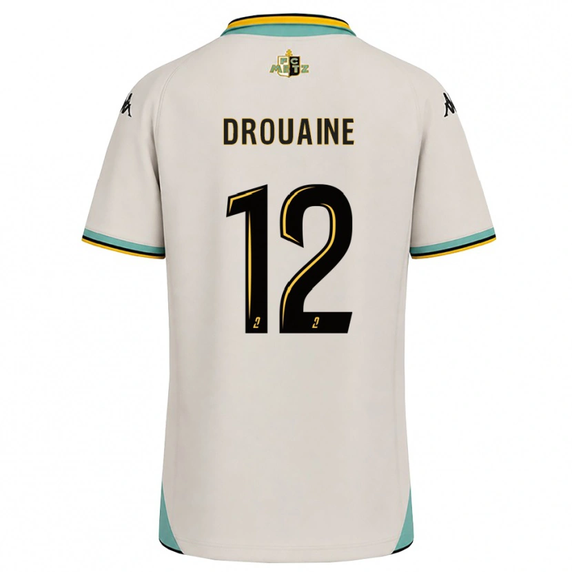Danxen Herren Mathieu Drouaine #12 Florales Weiß Schwarz Auswärtstrikot Trikot 2026/27 T-Shirt