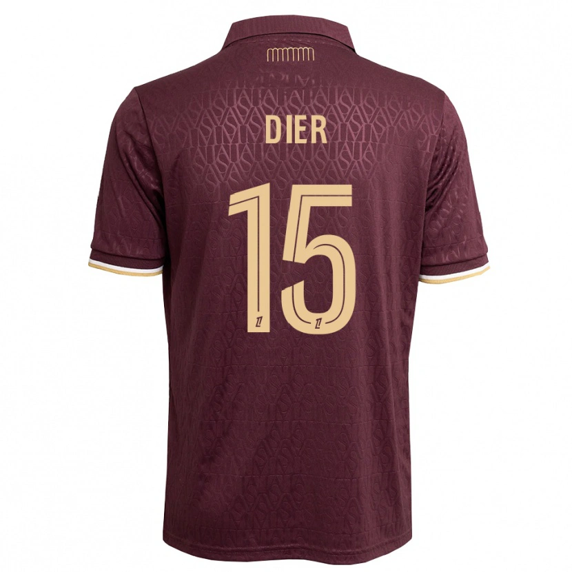 Danxen Herren Eric Dier #15 Weinrot Sandbraun Auswärtstrikot Trikot 2026/27 T-Shirt