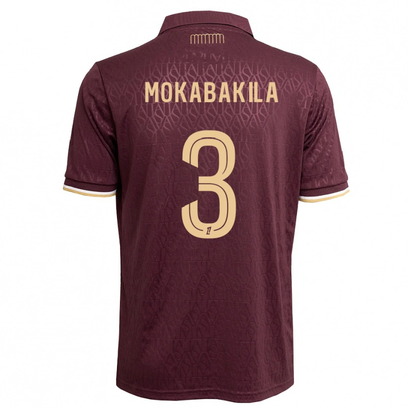 Danxen Herren Nick Mokabakila #3 Weinrot Sandbraun Auswärtstrikot Trikot 2026/27 T-Shirt