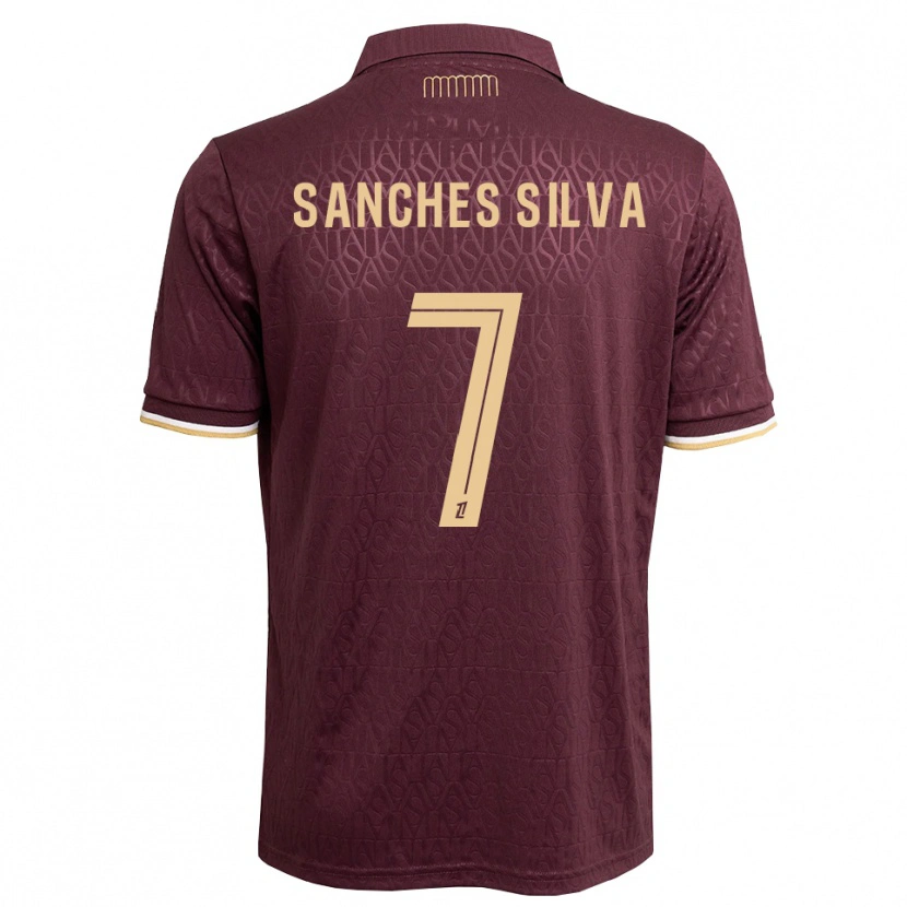 Danxen Herren Jordy Sanches Silva #7 Weinrot Sandbraun Auswärtstrikot Trikot 2026/27 T-Shirt