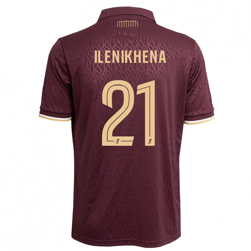 Danxen Herren George Ilenikhena #21 Weinrot Sandbraun Auswärtstrikot Trikot 2026/27 T-Shirt