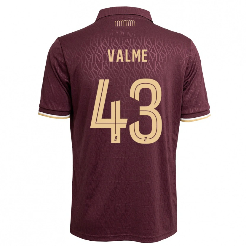 Danxen Herren Ritchy Valme #43 Weinrot Sandbraun Auswärtstrikot Trikot 2026/27 T-Shirt