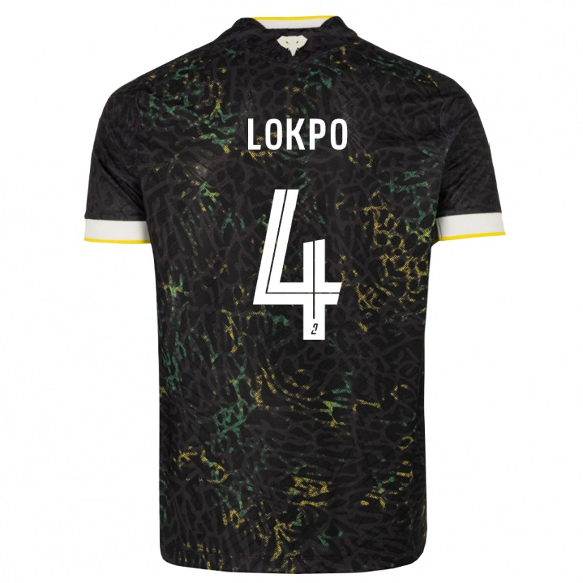 Danxen Herren Romaric Lokpo #4 Schwarz Weiß Gelb Auswärtstrikot Trikot 2026/27 T-Shirt