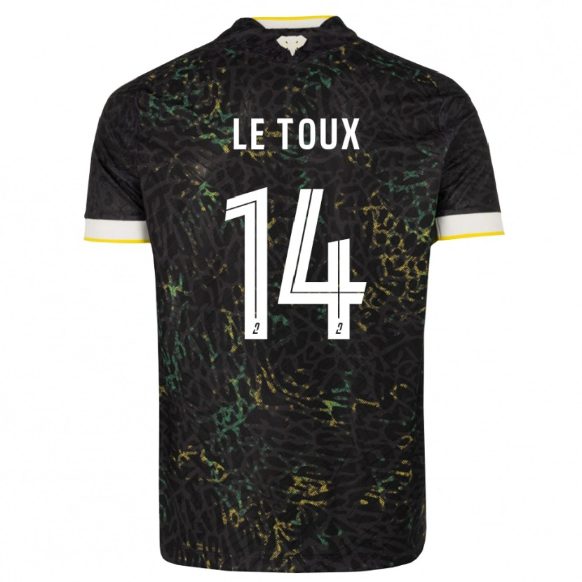 Danxen Herren Many Le Toux #14 Schwarz Weiß Gelb Auswärtstrikot Trikot 2026/27 T-Shirt