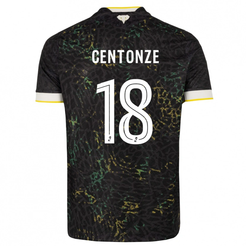 Danxen Herren Fabien Centonze #18 Schwarz Weiß Gelb Auswärtstrikot Trikot 2026/27 T-Shirt