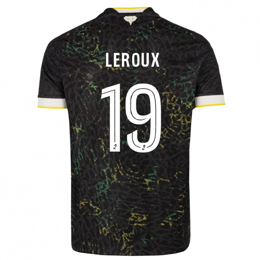 Danxen Herren Louis Leroux #19 Schwarz Weiß Gelb Auswärtstrikot Trikot 2026/27 T-Shirt