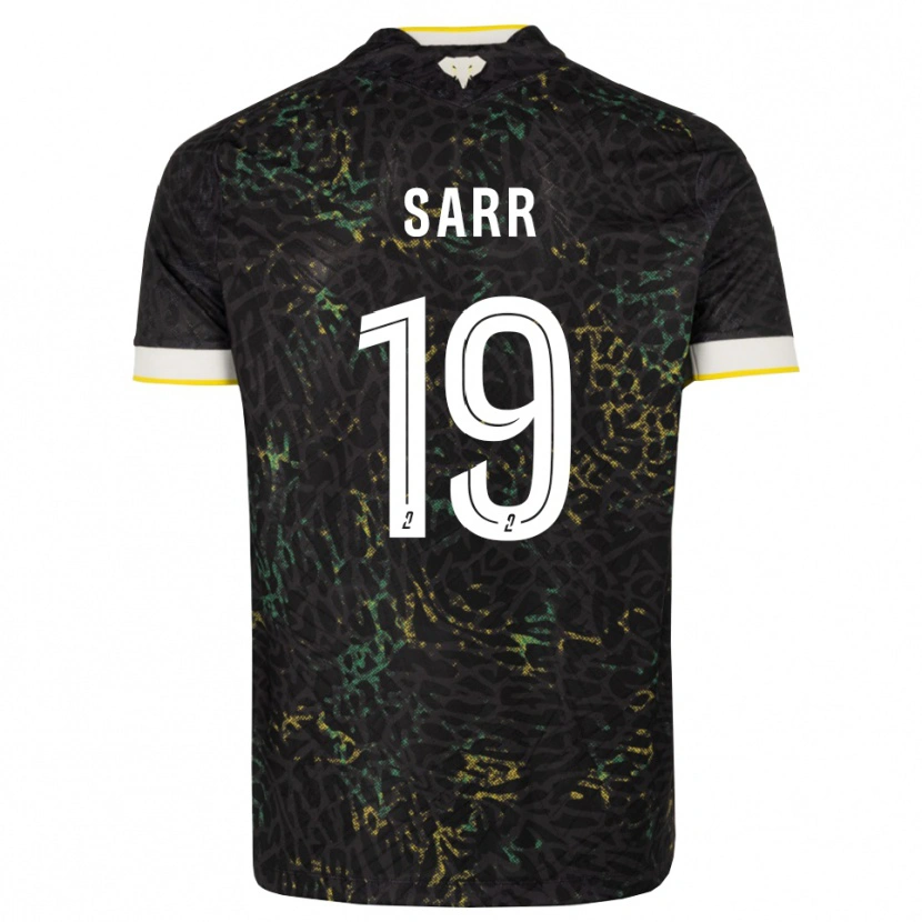 Danxen Herren Ahmadou Sarr #19 Schwarz Weiß Gelb Auswärtstrikot Trikot 2026/27 T-Shirt