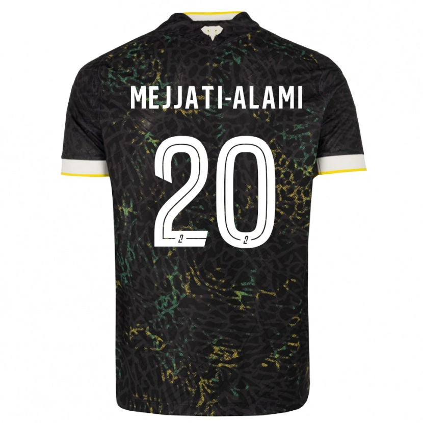 Danxen Herren Maxime Mejjati-Alami #20 Schwarz Weiß Gelb Auswärtstrikot Trikot 2026/27 T-Shirt