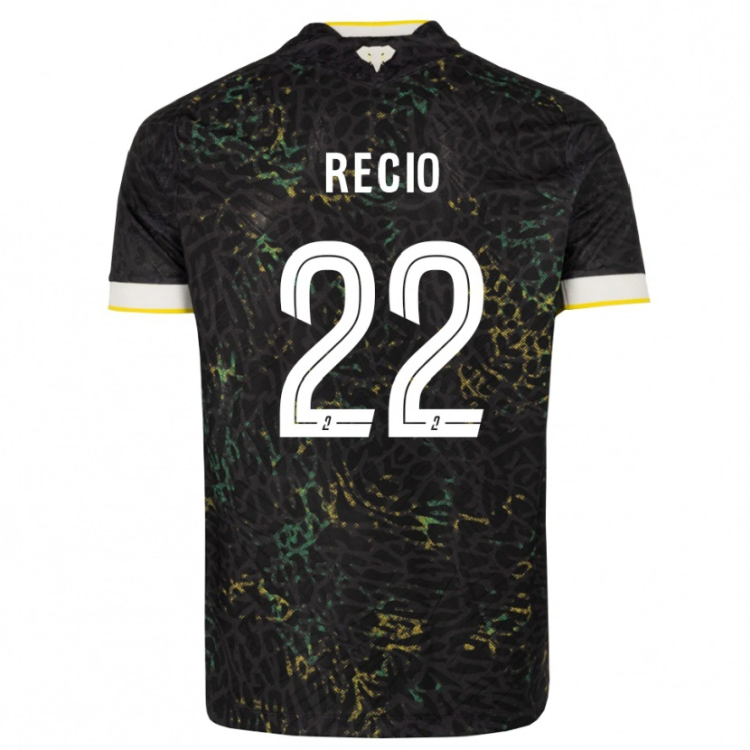 Danxen Herren Andrea Recio #22 Schwarz Weiß Gelb Auswärtstrikot Trikot 2026/27 T-Shirt