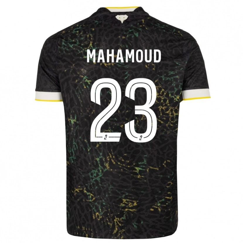 Danxen Herren Adel Mahamoud #23 Schwarz Weiß Gelb Auswärtstrikot Trikot 2026/27 T-Shirt