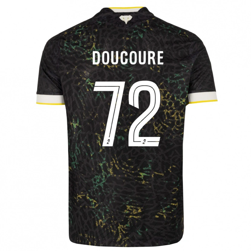 Danxen Herren Sékou Doucouré #72 Schwarz Weiß Gelb Auswärtstrikot Trikot 2026/27 T-Shirt