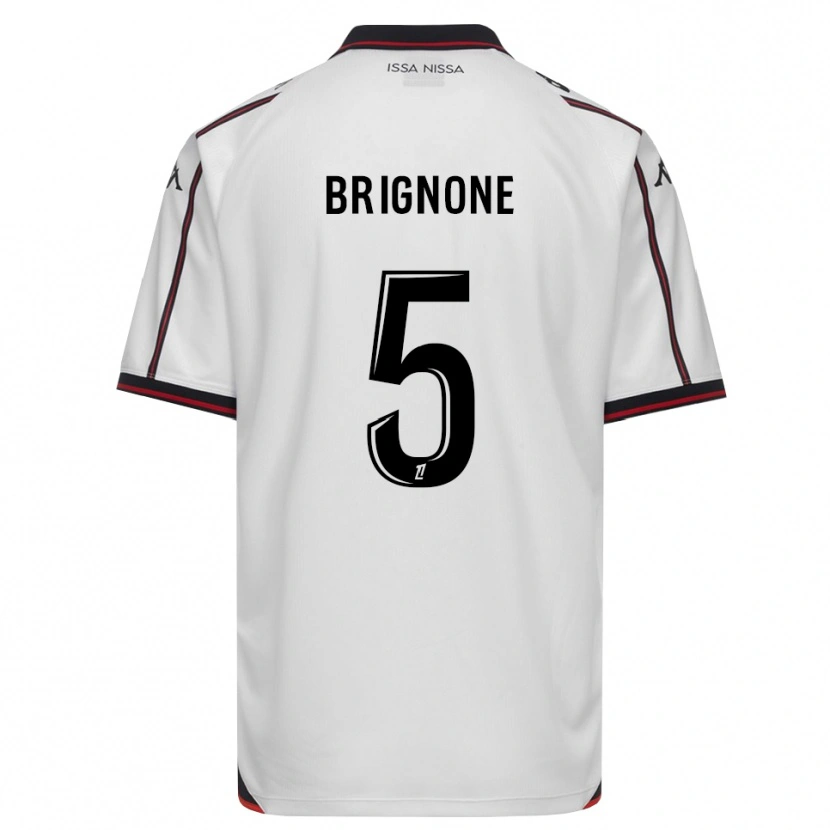 Danxen Herren Kenzo Brignone #5 Schwarz Weiß Auswärtstrikot Trikot 2026/27 T-Shirt