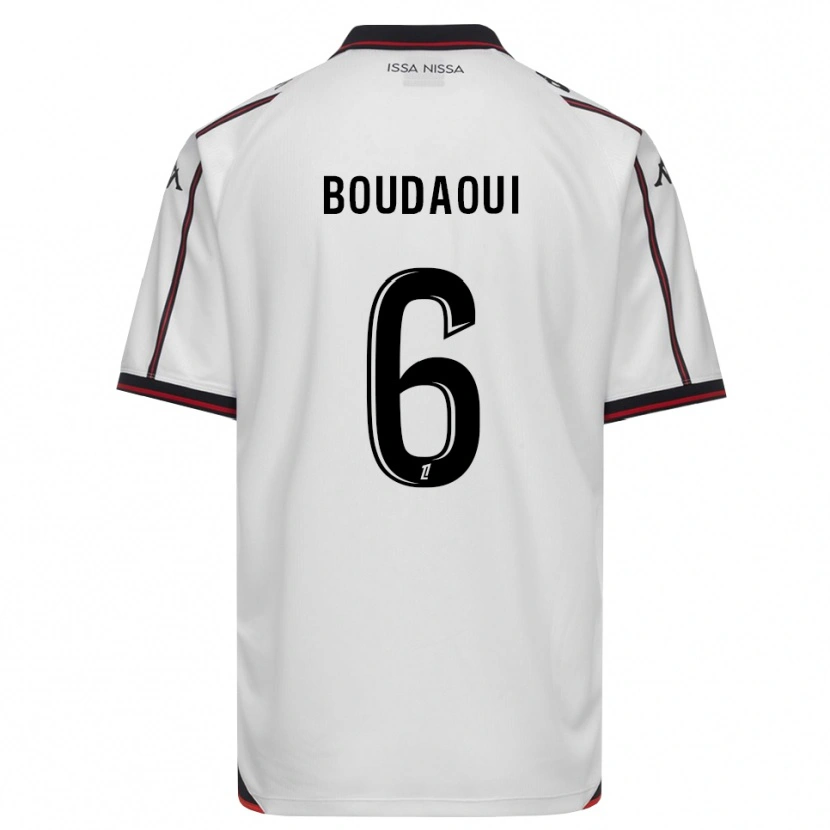 Danxen Herren Hicham Boudaoui #6 Schwarz Weiß Auswärtstrikot Trikot 2026/27 T-Shirt