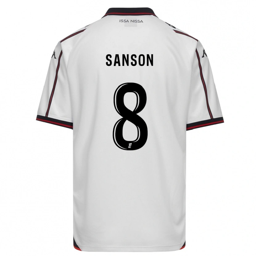 Danxen Herren Morgan Sanson #8 Schwarz Weiß Auswärtstrikot Trikot 2026/27 T-Shirt