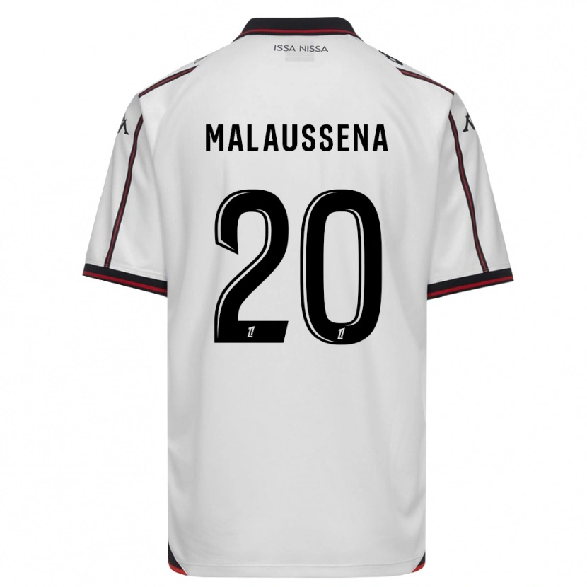 Danxen Herren Angela Malaussena #20 Schwarz Weiß Auswärtstrikot Trikot 2026/27 T-Shirt