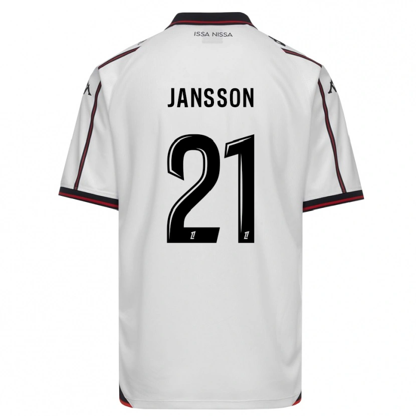 Danxen Herren Isak Jansson #21 Schwarz Weiß Auswärtstrikot Trikot 2026/27 T-Shirt