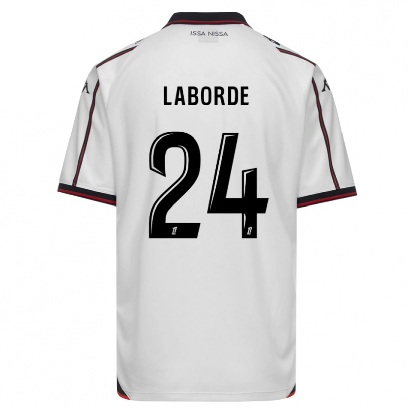 Danxen Herren Gaëtan Laborde #24 Schwarz Weiß Auswärtstrikot Trikot 2026/27 T-Shirt