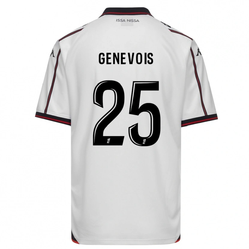 Danxen Herren Romain Genevois #25 Schwarz Weiß Auswärtstrikot Trikot 2026/27 T-Shirt