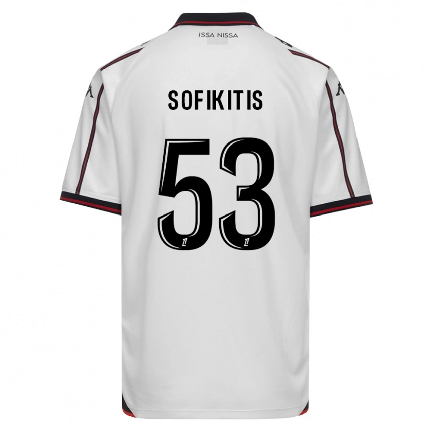 Danxen Herren Yanis Sofikitis #53 Schwarz Weiß Auswärtstrikot Trikot 2026/27 T-Shirt