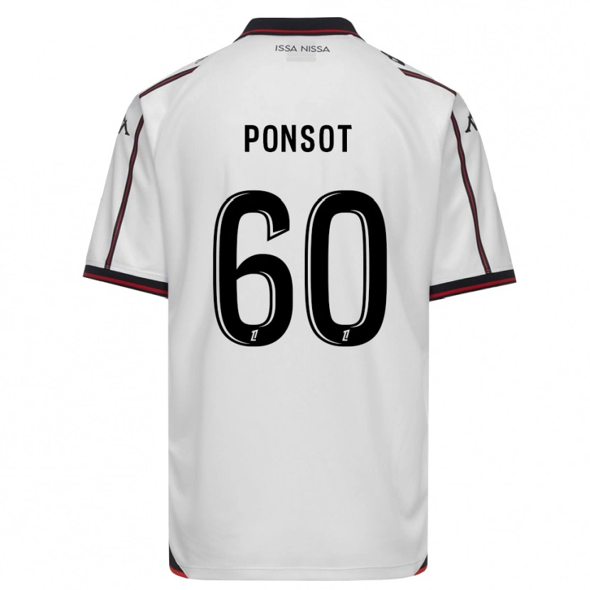 Danxen Herren Martin Ponsot #60 Schwarz Weiß Auswärtstrikot Trikot 2026/27 T-Shirt