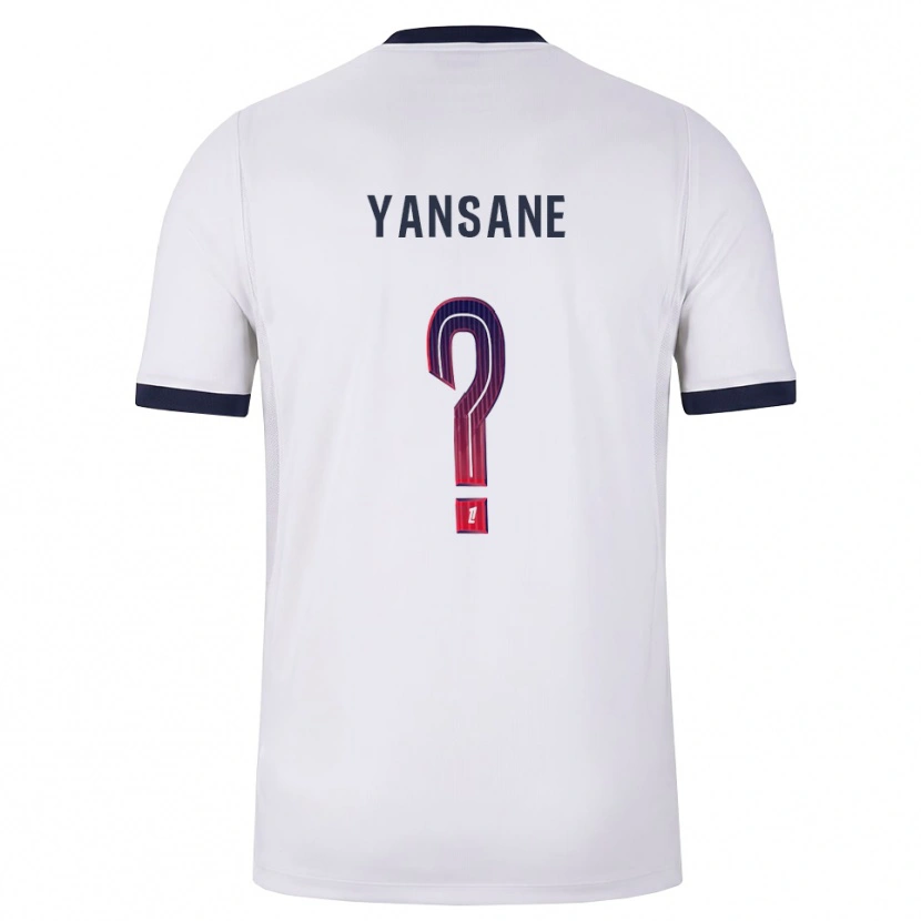 Danxen Herren Sekou Yansane #0 Weiß Schwarz Rot Auswärtstrikot Trikot 2026/27 T-Shirt