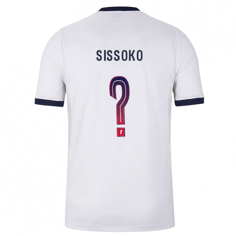 Danxen Herren Nassiama Sissoko #0 Weiß Schwarz Rot Auswärtstrikot Trikot 2026/27 T-Shirt