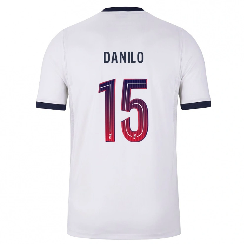 Danxen Herren Danilo Pereira #15 Weiß Schwarz Rot Auswärtstrikot Trikot 2026/27 T-Shirt