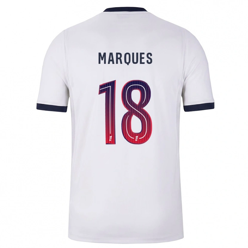 Danxen Herren Daniel Marques #18 Weiß Schwarz Rot Auswärtstrikot Trikot 2026/27 T-Shirt