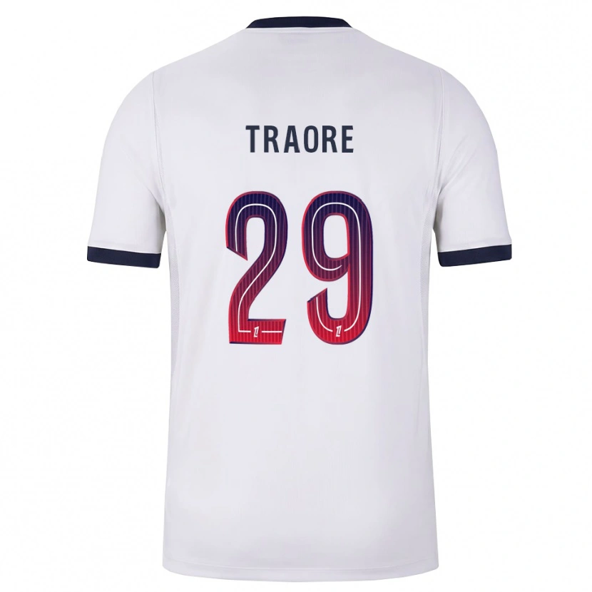 Danxen Herren Manssita Traoré #29 Weiß Schwarz Rot Auswärtstrikot Trikot 2026/27 T-Shirt