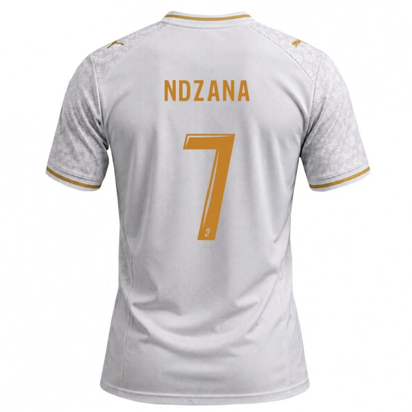 Danxen Herren Colette Ndzana Fegue #7 Weiß Grau Goldrute Auswärtstrikot Trikot 2026/27 T-Shirt