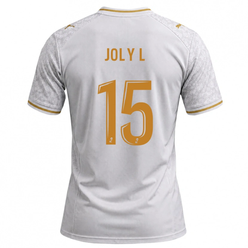 Danxen Herren Lou Ann Joly #15 Weiß Grau Goldrute Auswärtstrikot Trikot 2026/27 T-Shirt