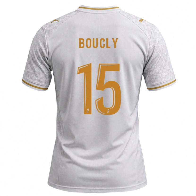 Danxen Herren Maïté Boucly #15 Weiß Grau Goldrute Auswärtstrikot Trikot 2026/27 T-Shirt