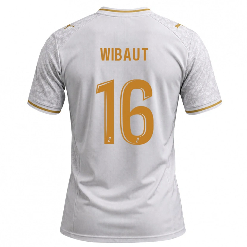 Danxen Herren Clara Wibaut #16 Weiß Grau Goldrute Auswärtstrikot Trikot 2026/27 T-Shirt