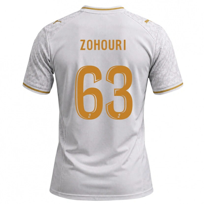 Danxen Herren Armel Zohouri #63 Weiß Grau Goldrute Auswärtstrikot Trikot 2026/27 T-Shirt
