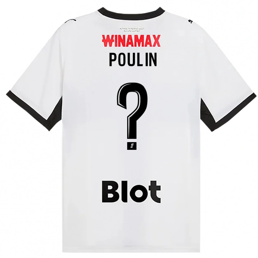 Danxen Herren Liam Poulin #0 Schwarz Weiß Rot Auswärtstrikot Trikot 2026/27 T-Shirt