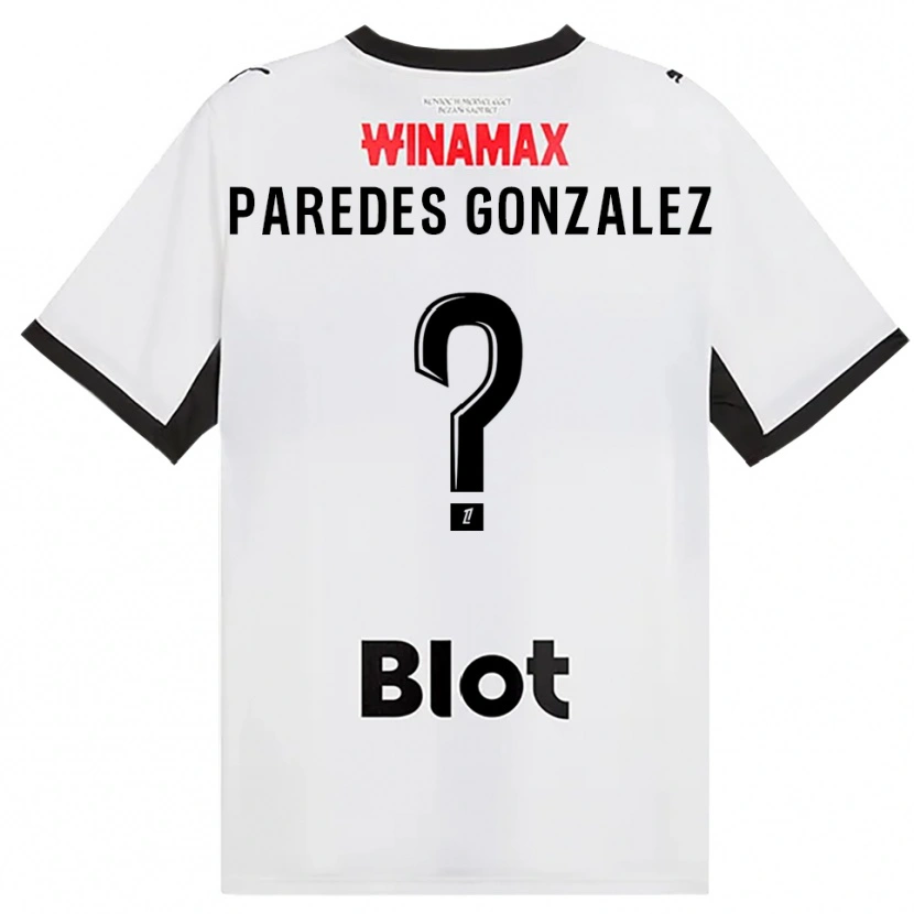 Danxen Herren Maxime Paredes Gonzalez #0 Schwarz Weiß Rot Auswärtstrikot Trikot 2026/27 T-Shirt