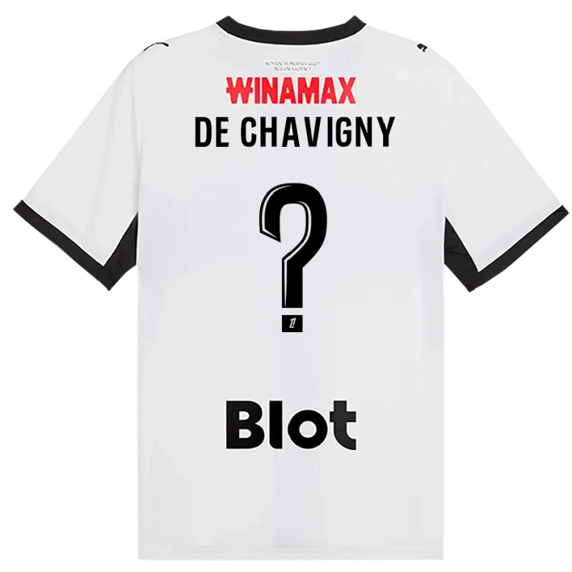 Danxen Herren Melric De Chavigny #0 Schwarz Weiß Rot Auswärtstrikot Trikot 2026/27 T-Shirt