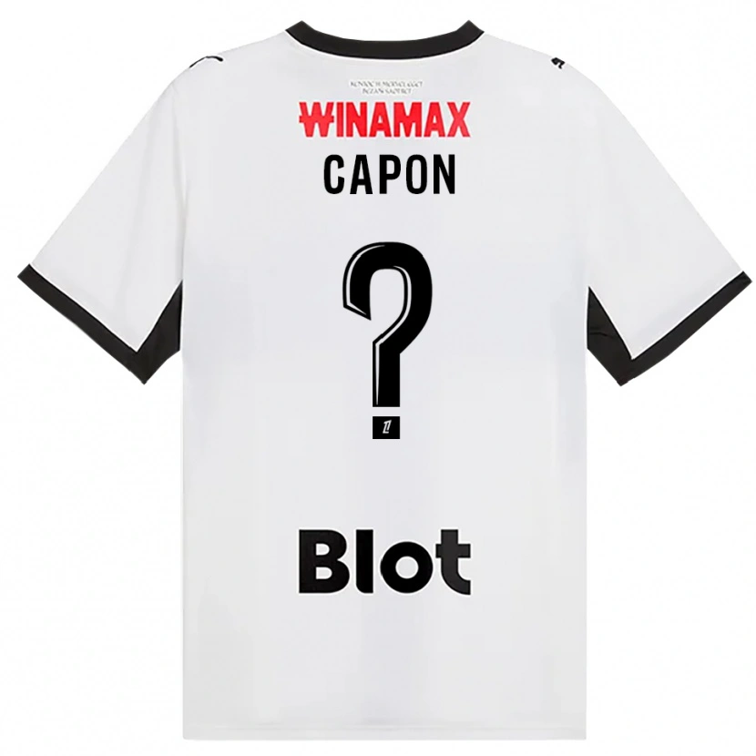 Danxen Herren José Capon #0 Schwarz Weiß Rot Auswärtstrikot Trikot 2026/27 T-Shirt