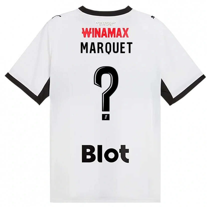 Danxen Herren Pacôme Marquet #0 Schwarz Weiß Rot Auswärtstrikot Trikot 2026/27 T-Shirt