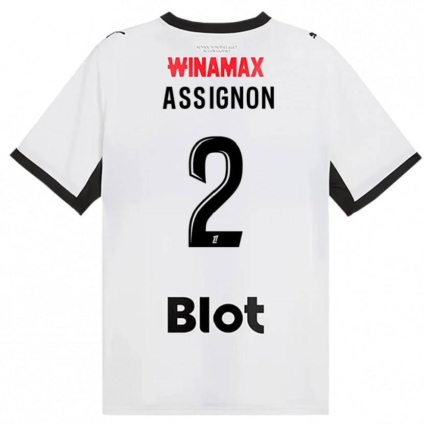 Danxen Herren Kenny Assignon #2 Schwarz Weiß Rot Auswärtstrikot Trikot 2026/27 T-Shirt