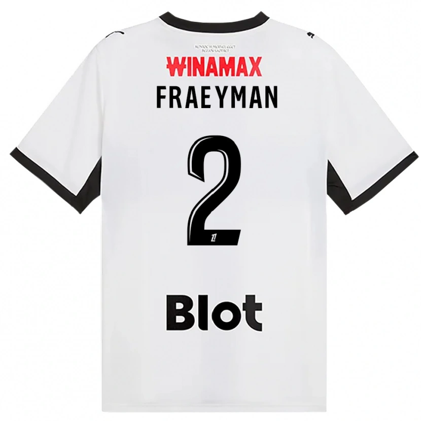 Danxen Herren Dorian Fraeyman #2 Schwarz Weiß Rot Auswärtstrikot Trikot 2026/27 T-Shirt