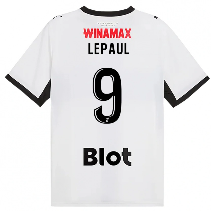 Danxen Herren Estéban Lepaul #9 Schwarz Weiß Rot Auswärtstrikot Trikot 2026/27 T-Shirt