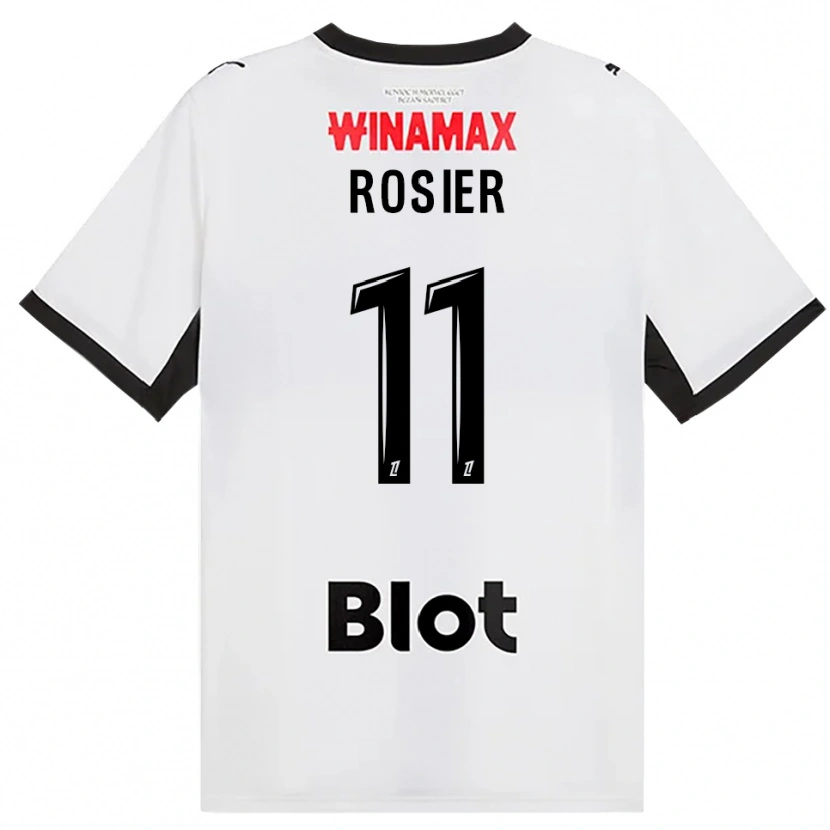 Danxen Herren Lucas Rosier #11 Schwarz Weiß Rot Auswärtstrikot Trikot 2026/27 T-Shirt