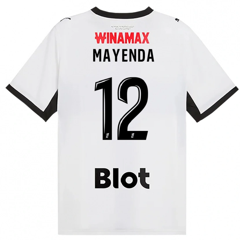 Danxen Herren Eliezer Mayenda #12 Schwarz Weiß Rot Auswärtstrikot Trikot 2026/27 T-Shirt