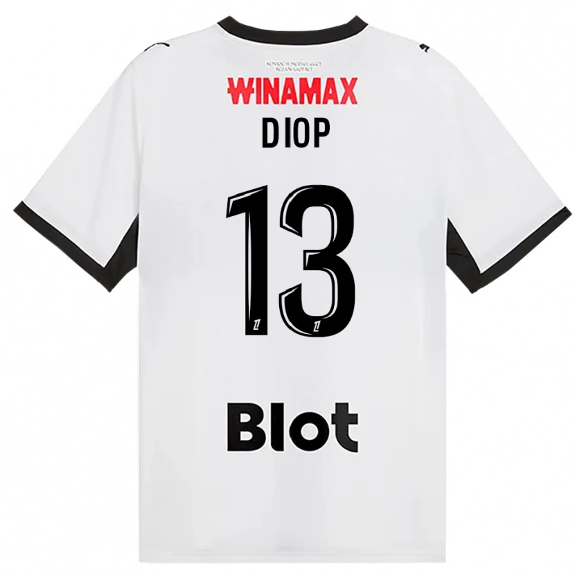 Danxen Herren Noham Diop #13 Schwarz Weiß Rot Auswärtstrikot Trikot 2026/27 T-Shirt