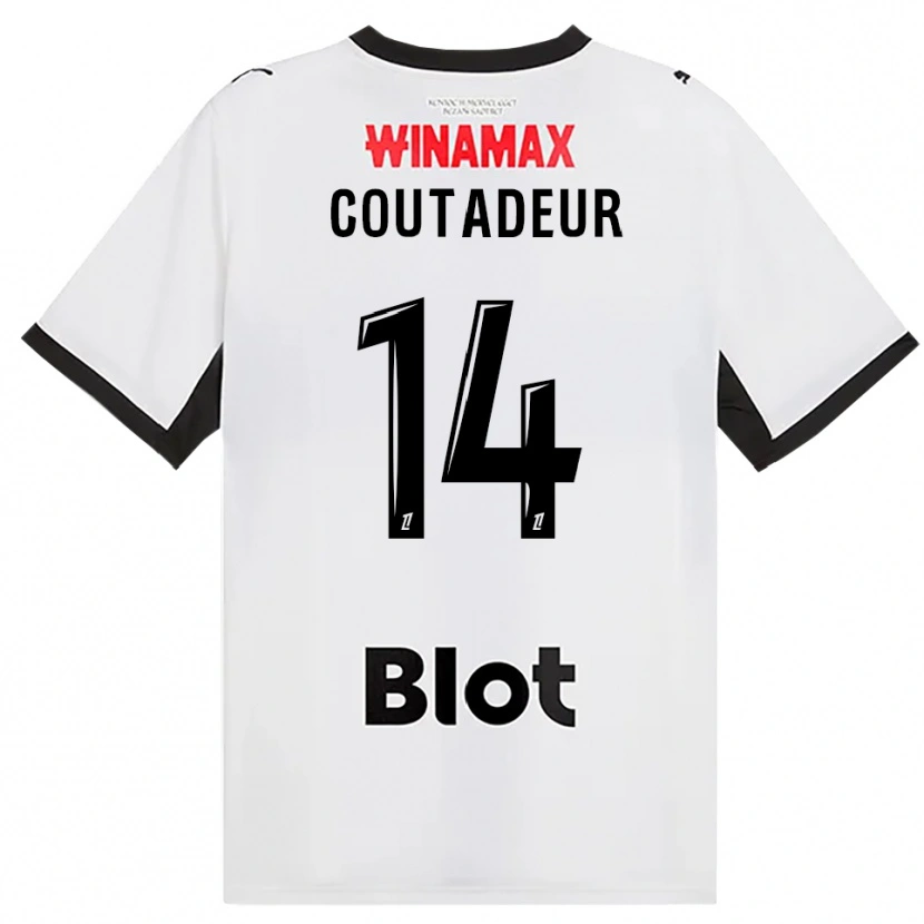 Danxen Herren Diego Coutadeur #14 Schwarz Weiß Rot Auswärtstrikot Trikot 2026/27 T-Shirt