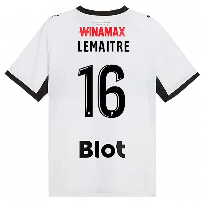 Danxen Herren Nicolas Lemaître #16 Schwarz Weiß Rot Auswärtstrikot Trikot 2026/27 T-Shirt