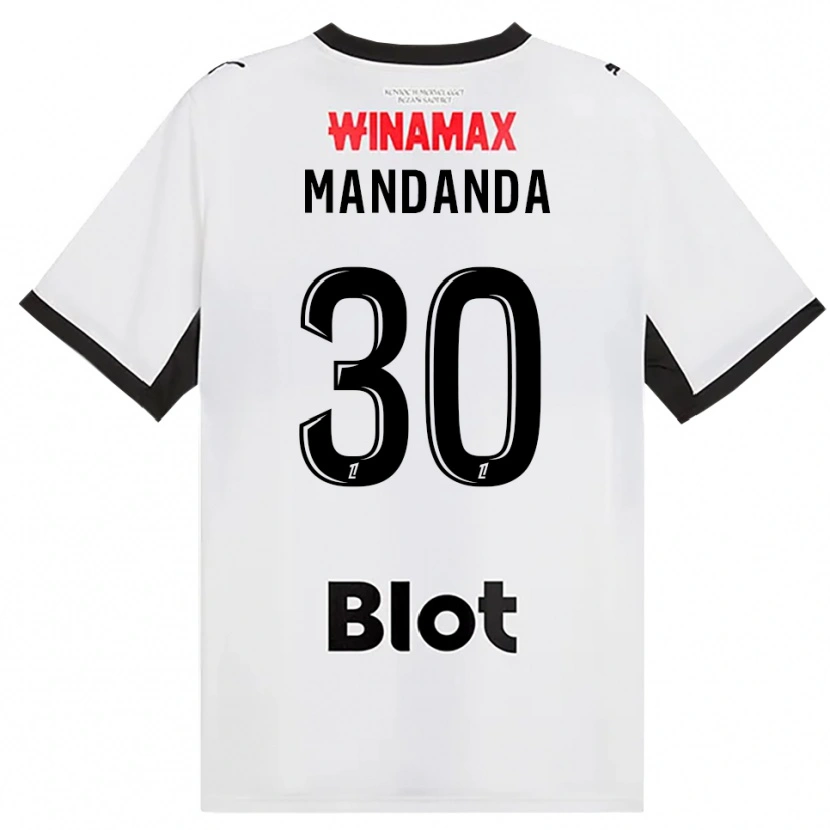 Danxen Herren Steve Mandanda #30 Schwarz Weiß Rot Auswärtstrikot Trikot 2026/27 T-Shirt