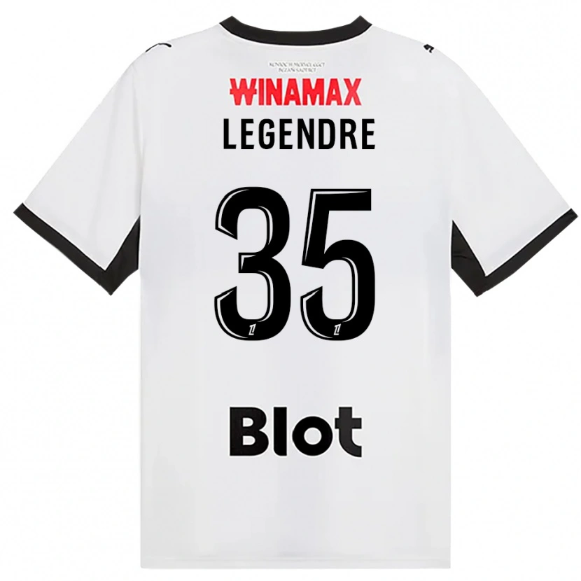 Danxen Herren Elías Legendre Quiñónez #35 Schwarz Weiß Rot Auswärtstrikot Trikot 2026/27 T-Shirt