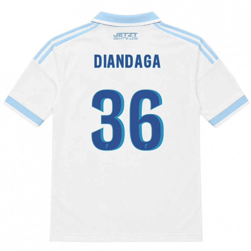 Danxen Herren Hermann Malonga #36 Hellblau Weiß Rot Auswärtstrikot Trikot 2026/27 T-Shirt